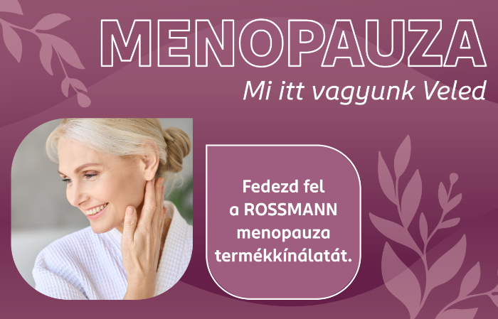 A ROSSMANN menopauza szortimenttel segíti a nők természetes életszakaszát