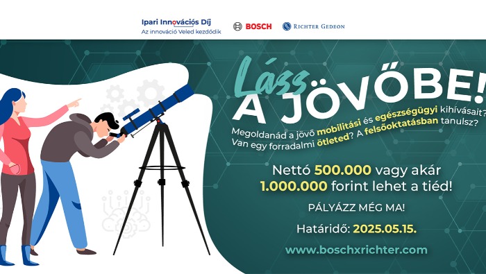 Innovációs díj a Z-generációnak a Boschtól és a Richtertől