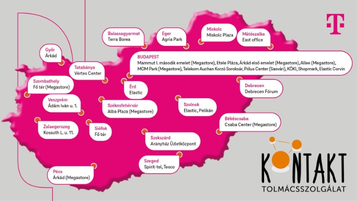 Kontakt jelnyelvi tolmácsszolgáltatás a Telekomnál