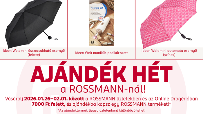 Az esős napokra is készül a Rossmann
