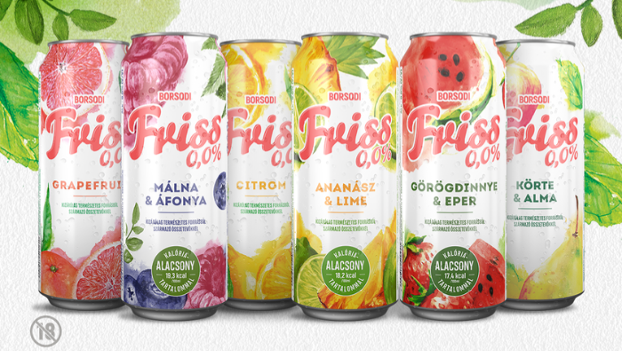 Megújul Borsodi Friss 0,0% csomagolása