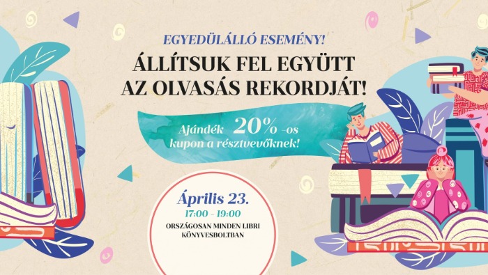 Április 23-án nagyszabású rekordkísérletbe fog a Libri