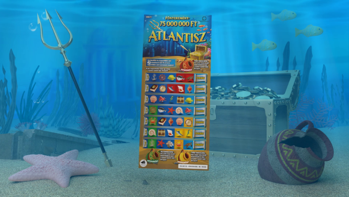 Atlantisz, az elsüllyedt birodalom rejtélye ihlette az új sorsjegyet