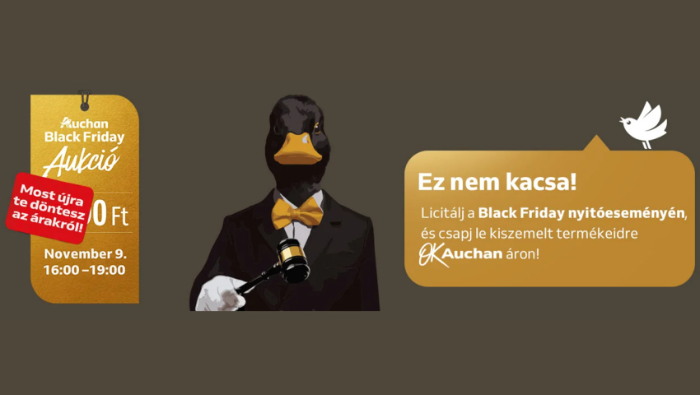 Licitálással indul a Black November az Auchanban