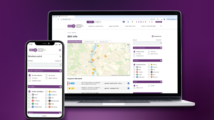 Mától egy térképen látható minden fővárosi közlekedési változás