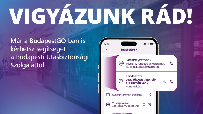 BudapestGO-n is hívható a Budapesti Utasbiztonsági Szolgálat