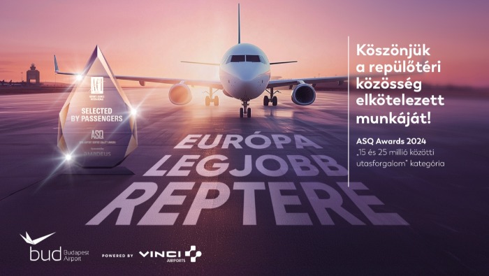 Ismét Európa legjobbjának választották a Liszt Ferenc Repülőteret