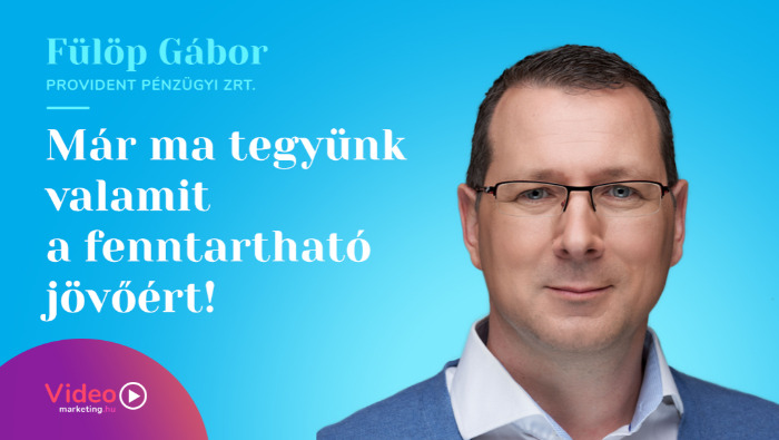 Fülöp Gábor - Már ma tegyünk valamit a fenntartható jövőért!