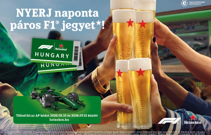 63 páros belépőt sorsol ki a Heineken® a Formula-1 Magyar Nagydíj vasárnapi futamára