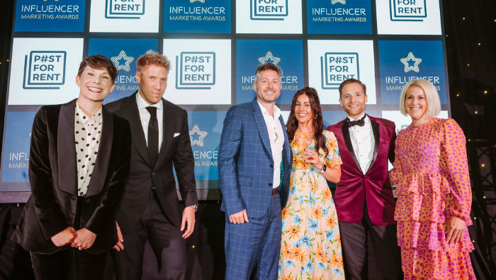 Díjat adott át a Post For Rent az Influencer Marketing Awards-on