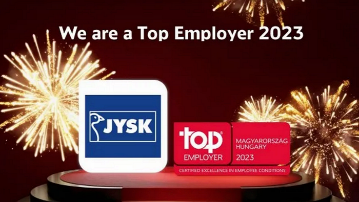 Kiváló Munkáltató díjat nyert a JYSK