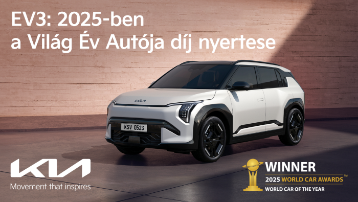 A Kia EV3 elnyerte a 2025-ös Világ Év Autója címet 