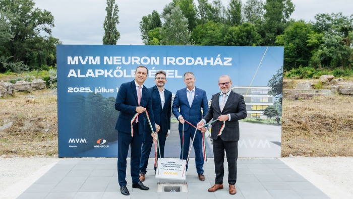 Letették az MVM új, környezettudatos irodaházának alapkövét