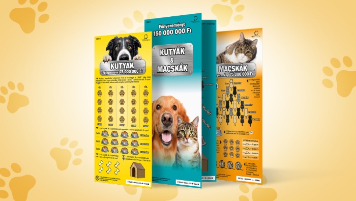 Házi kedvenceink sorsjegyen is