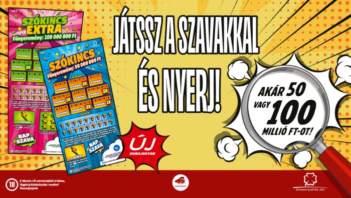 Pop-art stílusú sorsjegypárral bővíti kínálatát a Szerencsejáték Zrt.