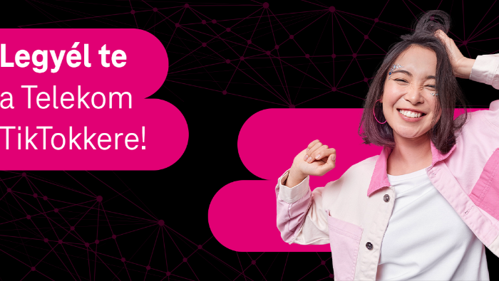 TikTokkerekkel kampányol a Telekom