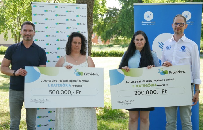 Tudatos élettervezést díjazott a Provident és az Ökumenikus Segélyszervezet